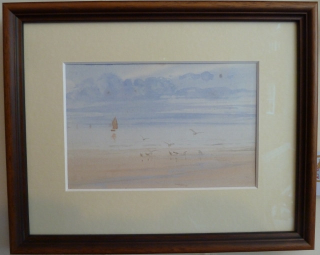 Frank Partridge born 1849-1929 a prolific water colour artist of the North Norfolk coastline and golf courses. He was a solicitor in Kings Lynn and a member of Hunstanton Golf club where they have a large collection of his work on display. 